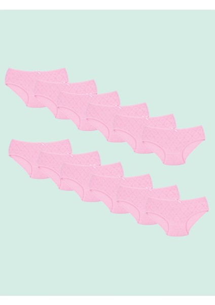 Ceylanoğlu %100 Pamuk Kız Çocuk Slip Külot 12 Adet fiyatları