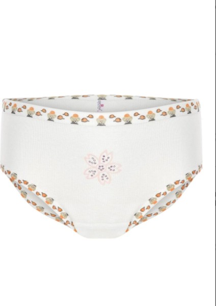 Iç Giyim Erdem Beyaz Ribana Taşlı Kız Çocuk Külot (6 Adet)