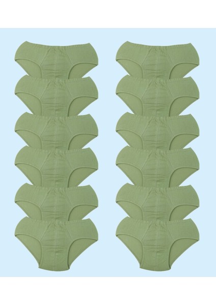 Ceylanoğlu %100 Pamuk Penye Erkek Slip Külot 002 (12 Adet)