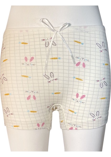 Likra Empirme Kız Şort Külot Karışık Renkli 6850 (6 Adet)