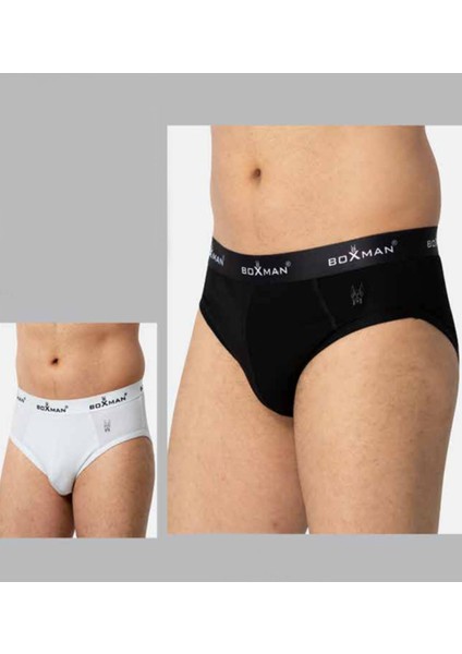 Iç Giyim (6 Adet) Boxman Özel Modal Kumaş Kalın Kemer Elit Erkek Slip Külot