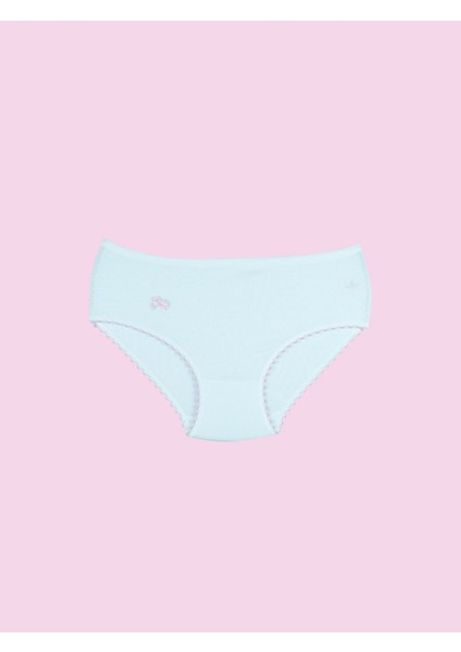 Ceylanoğlu %100 Pamuk Kız Çocuk Slip Külot 12 Adet modelleri