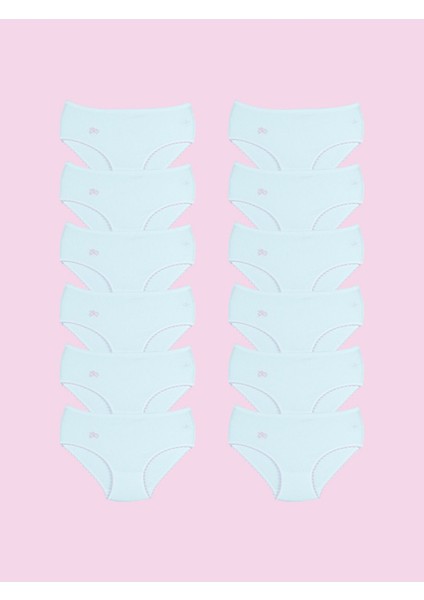 Ceylanoğlu %100 Pamuk Kız Çocuk Slip Külot 12 Adet fırsatları