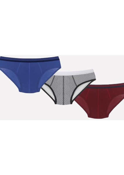 Iç Giyim (3 Adet) Nbb Renkli Erkek Slip Külot