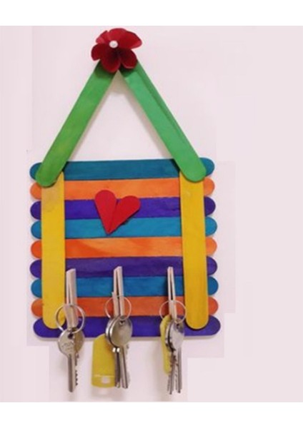 Renkli Dar Dil Çubuğu, 100 Adet, Ince, 1cm En, 11.4cm Boy, Eğlenceli ve Renkli Tasarım fiyatları