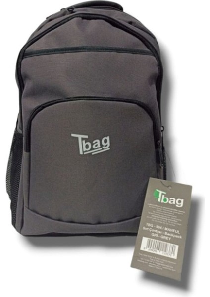 Dört Bölmeli Gri Okul Çantası, Dayanıklı ve Şık Tasarım