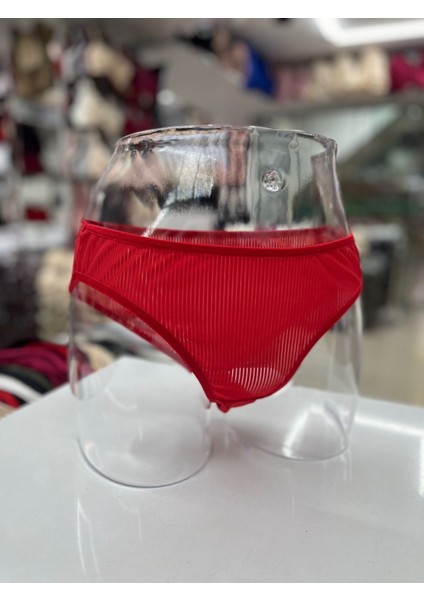 Iç Giyim Ebru Micro Fitilli Kumaş Slip Külot Eko Paket (6 Adet)