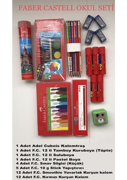 Çocuklar Için Renkli ve Eğlenceli Okul Seti, Öğrenmeye Hazır!