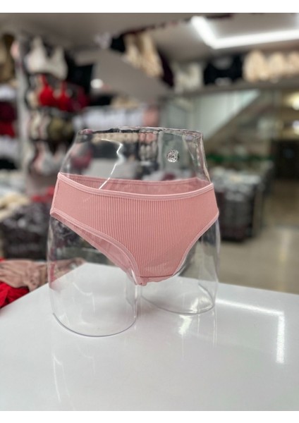 Iç Giyim Ebru Micro Fitilli Kumaş Slip Külot Eko Paket (6 Adet)