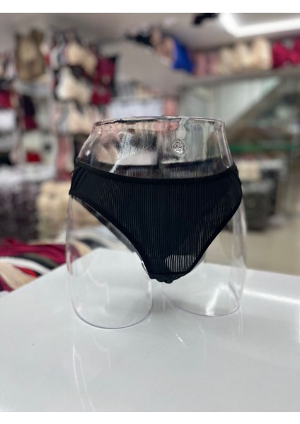 Iç Giyim Ebru Micro Fitilli Kumaş Slip Külot Eko Paket (6 Adet)