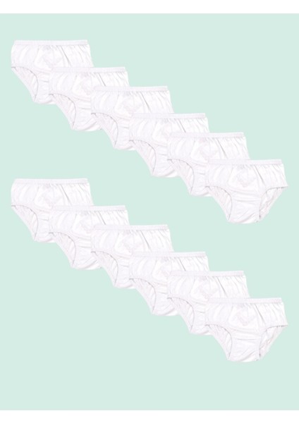 Ceylanoğlu %100 Pamuk Kız Çocuk Slip Külot 12 Adet fiyatları