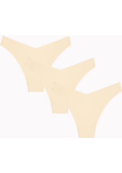 Iç Giyim Nbb 3'lü Lazer Iz Yapmaz V Shape Brazillian Külot