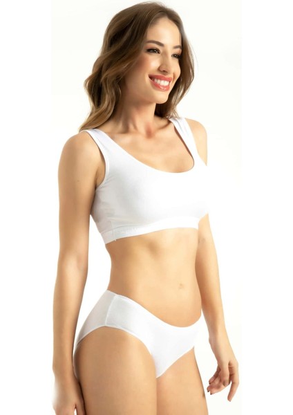 Iç Giyim Bambu 3 Lü Düşük Bel Kadın Külot (Siyah,beyaz,ten) fiyatları