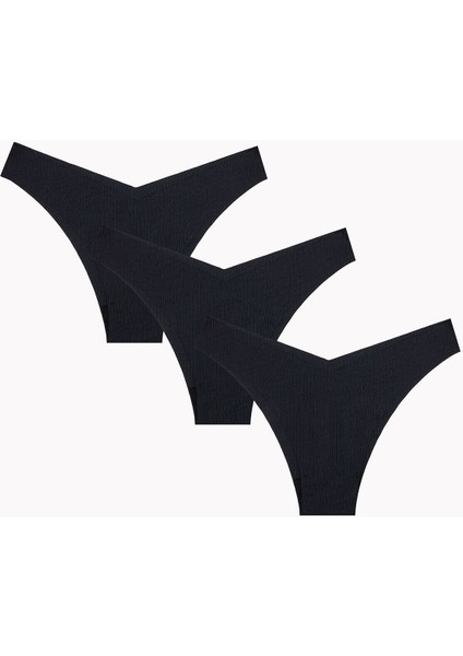 Iç Giyim Nbb 3'lü Lazer Iz Yapmaz V Shape Brazillian Külot fırsatları
