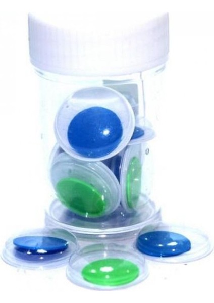 Renkli Oynar Göz 15MM ile Eğlenceli ve Renkli El Sanatları Malzemeleri