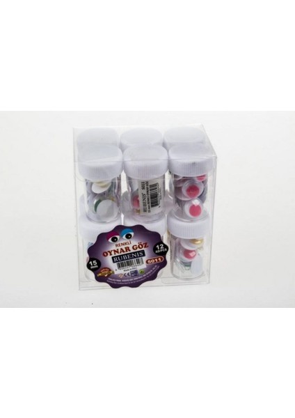 Renkli Oynar Göz 15MM ile Eğlenceli ve Renkli El Sanatları Malzemeleri