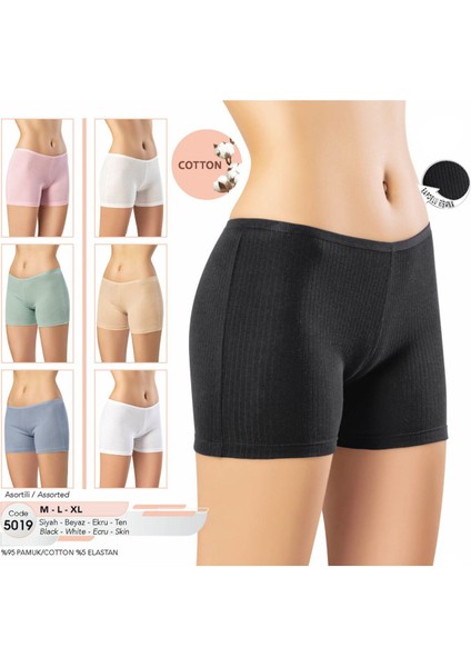 Iç Giyim Kota Pamuk&likra Raporlu Ribana (6 Adet) Boxer Külot