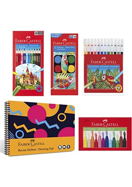 Renkli Boyama Seti ve Resim Defteri, Yaratıcı ve Eğlenceli Sanat Malzemeleri