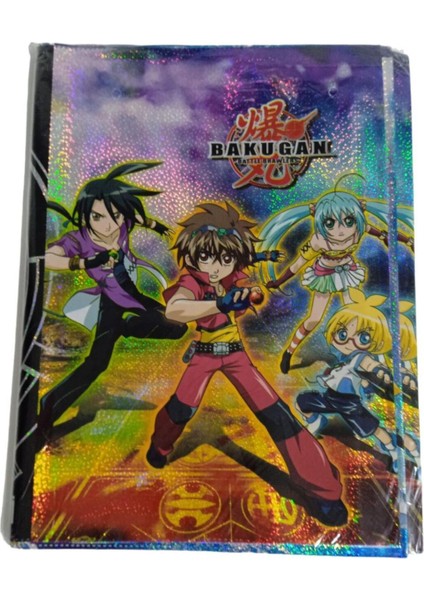 Hologramlı A4 Bakugan Hazır Kap, Tek Adet Fiyatlı Renkli Ürün