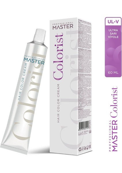 Master Colorıst 60 ml Tüp Boya Saç Boyası 60 Renk Kuaför 4