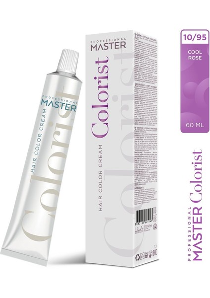 Master Colorıst 60 ml Tüp Boya Saç Boyası 60 Renk Kuaför 4