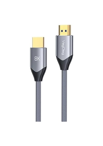 8k 60Hz 4K120Hz 48 Gbps Hdr Arc Hdcp Örgülü HDMI 2.1 Kablo 5 Metre fiyatları