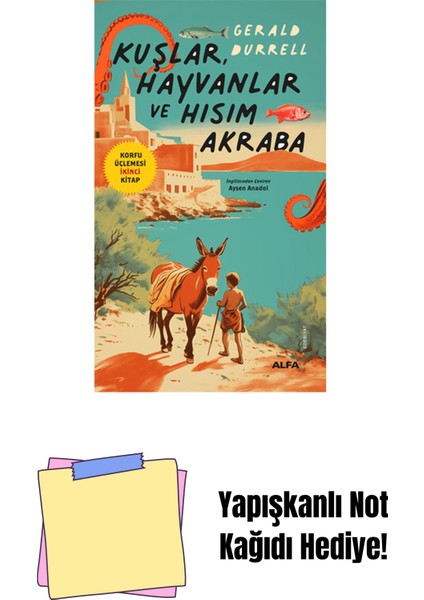 Kuşlar Hayvanlar ve Hısım Akraba + Yapışkanlı Not Kağıdı