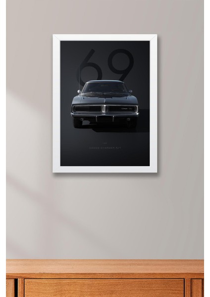 1969 Dodge Charger R/t Çerçeveli Tablo - Special Edition Car Poster fiyatları