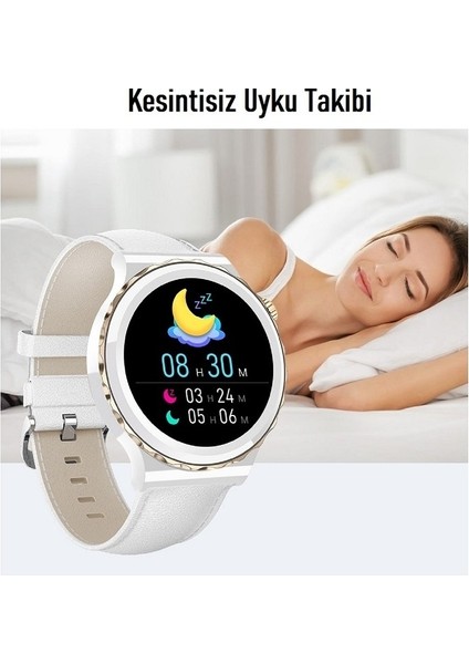 Hw3 Mini Akıllı Saat Yuvarlak Kasa Tüm Cihazlara Uyumlu Hediye Kordonlu Şık fırsatları