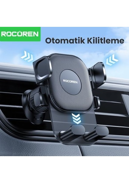 Metal Kancalı Havalandırma Destekli Araç Içi Telefon Tutucu modelleri