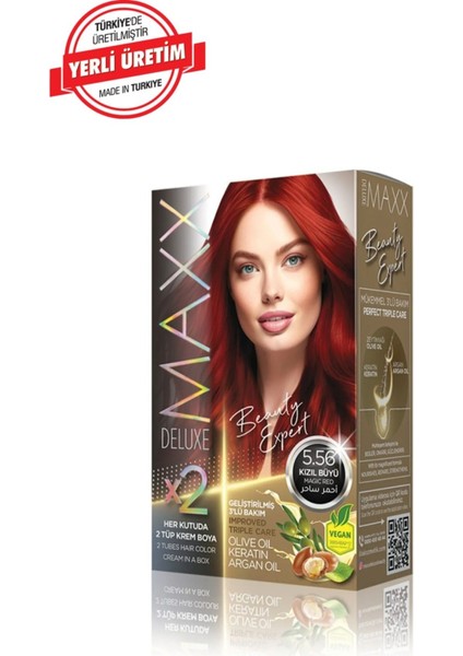 Maxx Deluxe Beauty Keratinli Saç Boya Seti 2 Tüp + 2 Oksidan 34 Harika Renk Seçeneği