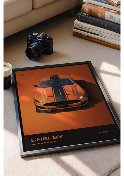 Mustang Shelby Super Snake Çerçeveli Tablo - Special Edition Car Poster fiyatları