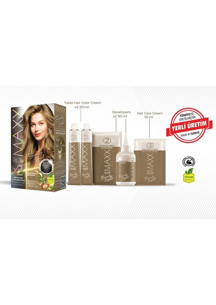 Maxx Deluxe Beauty Keratinli Saç Boya Seti 2 Tüp + 2 Oksidan 34 Harika Renk Seçeneği fiyatları