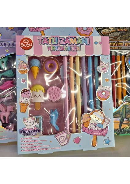 Tatlı Zamanı Kırtasiye Seti, Keyifli ve Renkli Çalışma Deneyimi Için Ideal