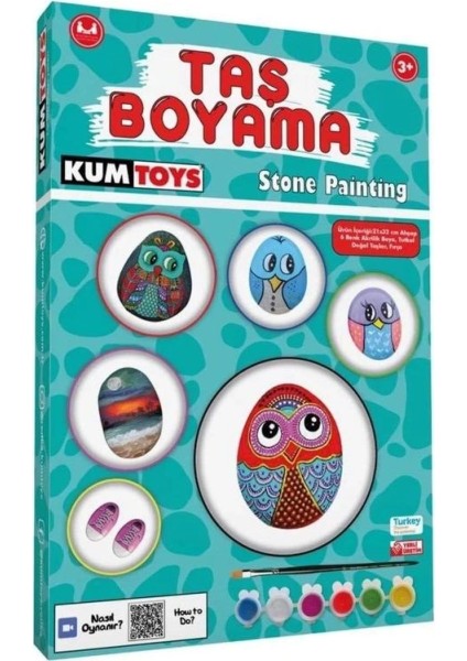 Renkli Taş Boyama Seti, El Yapımı Dekoratif Taşlar, Yaratıcı Hobi Için Mükemmel Seçim