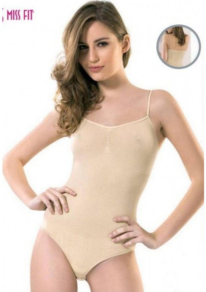 Iç Giyim Miss Fit Dikişsiz Ince Askılı Korsajlı Body Korse