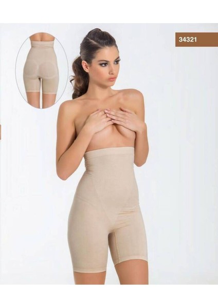 Miss Fit Parlak Paçalı Korse 34321