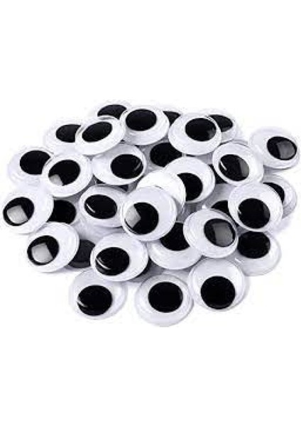 Oynar Göz Siyah 15 Mm, 12'li Paket, El Işi ve Dekorasyon Için Ideal Seçenek