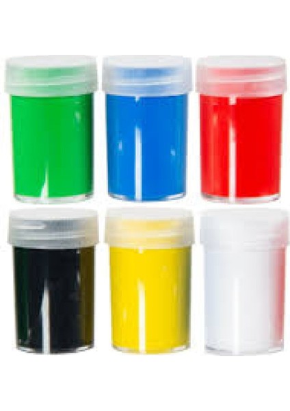 6 Renk Akrilik Boya Seti, 30 Ml, Yaratıcı Sanat Malzemeleri