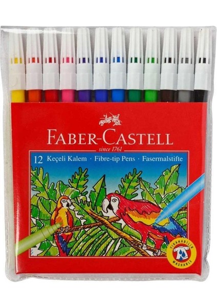 Dört Renkli Boyama Seti, Kuru, Keçeli, Pastel, Sulu Boya ve Yapıştırıcı ile Komplet
