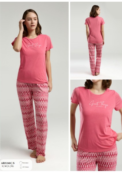 Iç Giyim Arnetta Kısa Kol Ikili Pijama Takımı