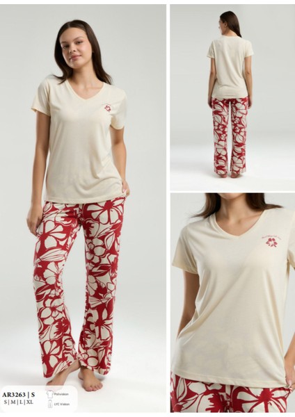 Iç Giyim Arnetta Kısa Kol Ikili Pijama Takımı