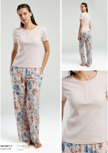 Iç Giyim Arnetta Kısa Kol Ikili Pijama Takımı