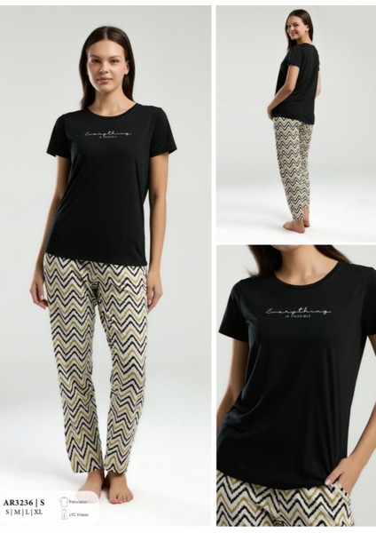 Iç Giyim Arnetta Kısa Kol Ikili Pijama Takımı