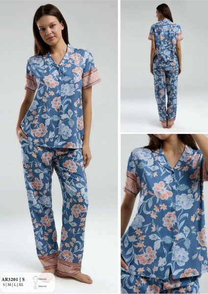 Iç Giyim Arnetta Kısa Kol Ikili Pijama Takımı