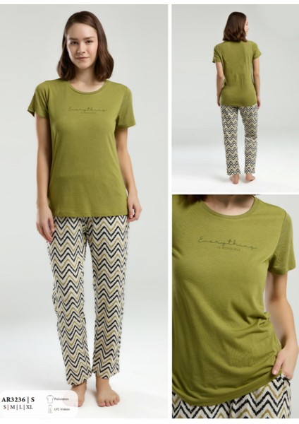 Iç Giyim Arnetta Kısa Kol Ikili Pijama Takımı