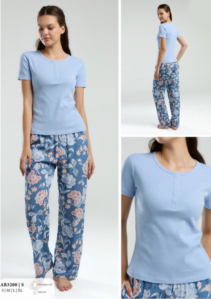 Iç Giyim Arnetta Kısa Kol Ikili Pijama Takımı