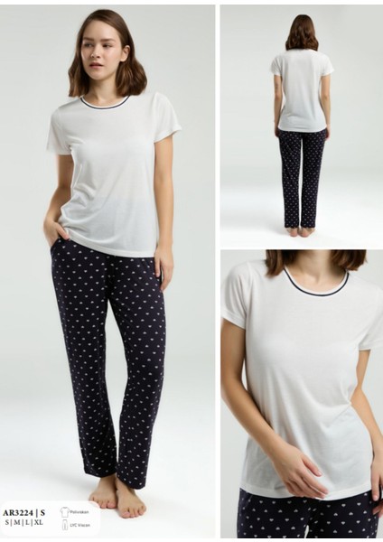 Iç Giyim Arnetta Kısa Kol Ikili Pijama Takımı