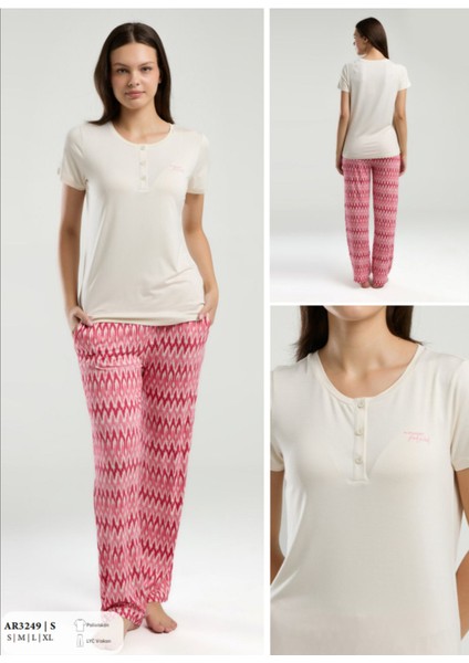 Iç Giyim Arnetta Kısa Kol Ikili Pijama Takımı