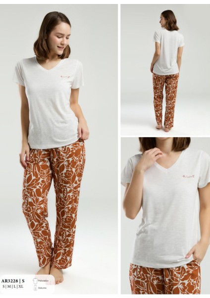 Iç Giyim Arnetta Kısa Kol Ikili Pijama Takımı